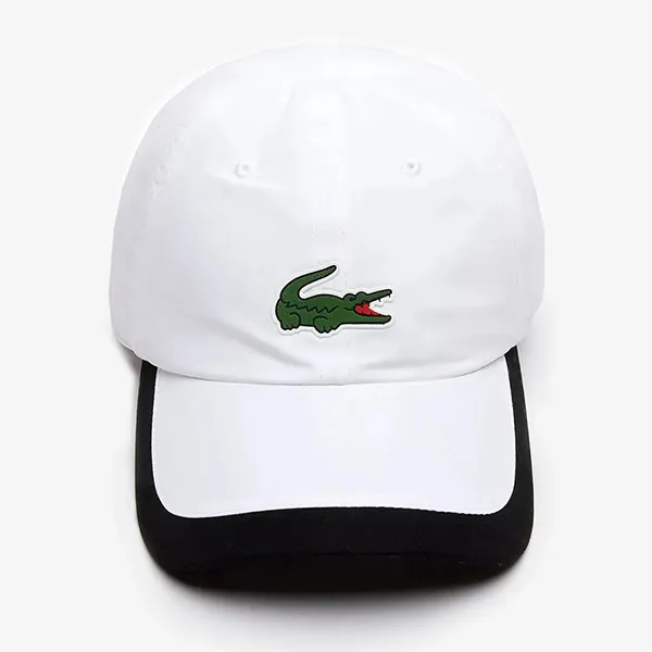 Mũ Unisex Lacoste Microfiber Sport Cap RK5398 AU8 Màu Trắng - Đen