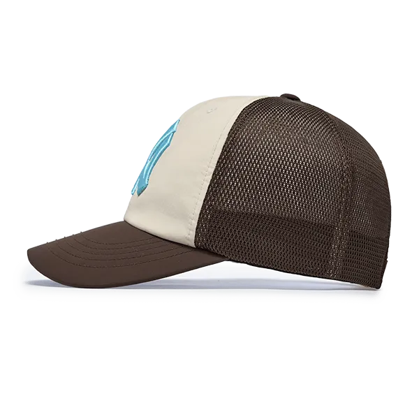 Mũ MLB Korea Sportive Color Block Mesh Cap New York Yankees 3AMCV0463-50BRS Màu Nâu Trắng