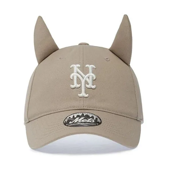Mũ MLB Signature Devil Unstructured Ball Cap LA Dodgers 3ACPB206N-09SAS Màu Be Nhạt