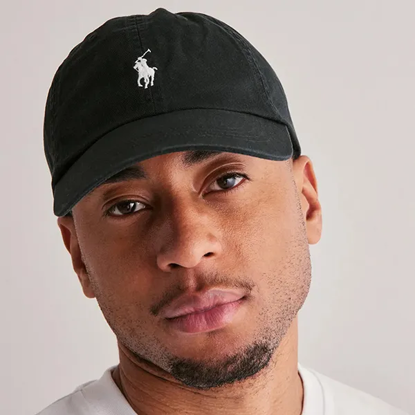 Mũ Nam Ralph Lauren Cotton Chino Baseball Cap Màu Đen