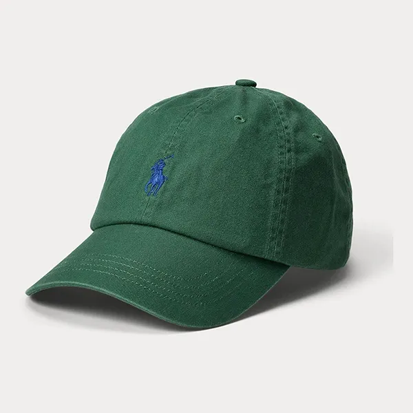 Mũ Ralph Lauren Green Logo Embroidered Cap Màu Xanh Lá