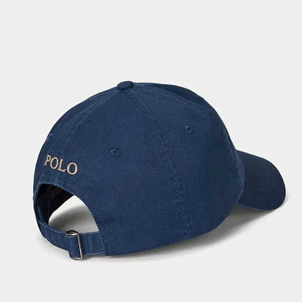 Mũ Ralph Lauren Logo Embroidered Chino Cap Màu Xanh Đậm