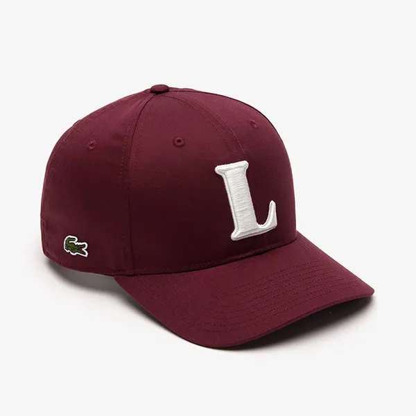 Mũ Unisex Lacoste 3D Embroidered Cotton Twill Baseball Cap RK0342 IXZ Màu Đỏ Đô