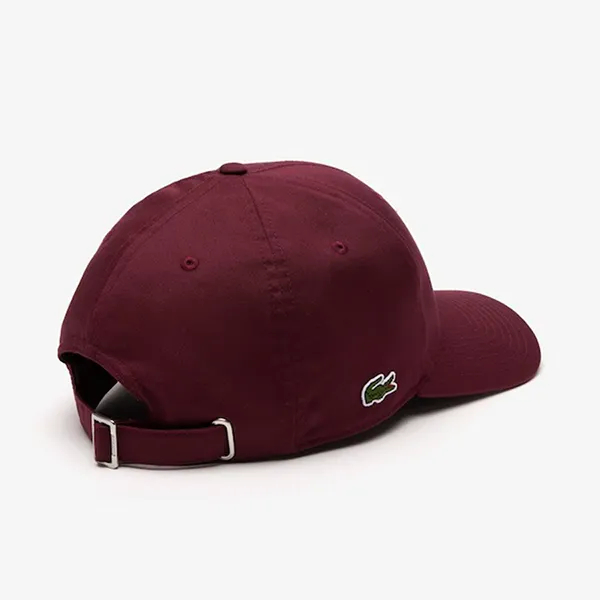 Mũ Unisex Lacoste 3D Embroidered Cotton Twill Baseball Cap RK0342 IXZ Màu Đỏ Đô