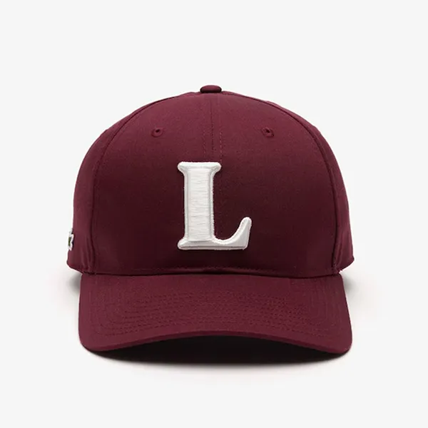 Mũ Unisex Lacoste 3D Embroidered Cotton Twill Baseball Cap RK0342 IXZ Màu Đỏ Đô