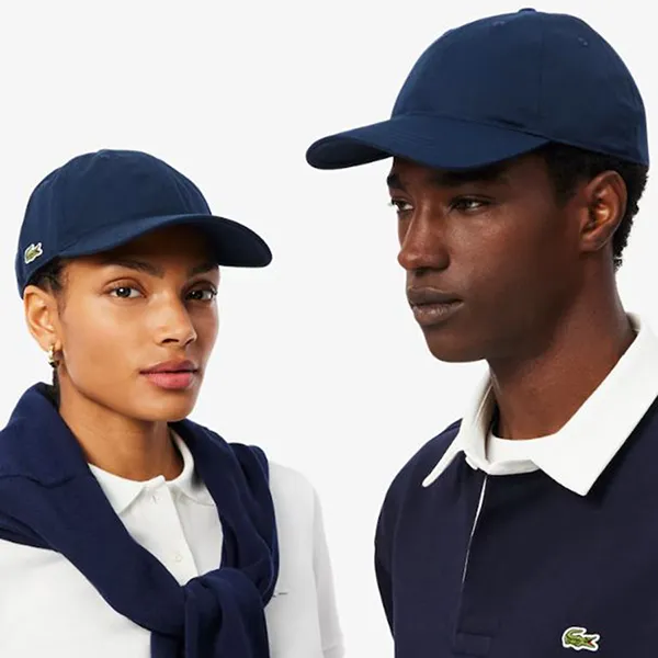 Mũ Unisex Lacoste Organic Cotton Twill Cap RK0440 51 166 Màu Xanh Navy