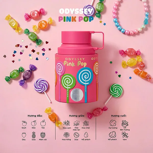 Nước Hoa Nữ Armaf Odyssey Pink Pop EDP 100ml