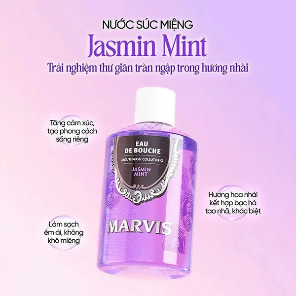 Nước Súc Miệng Marvis Eau De Bouche Jasmin Mint 400ml