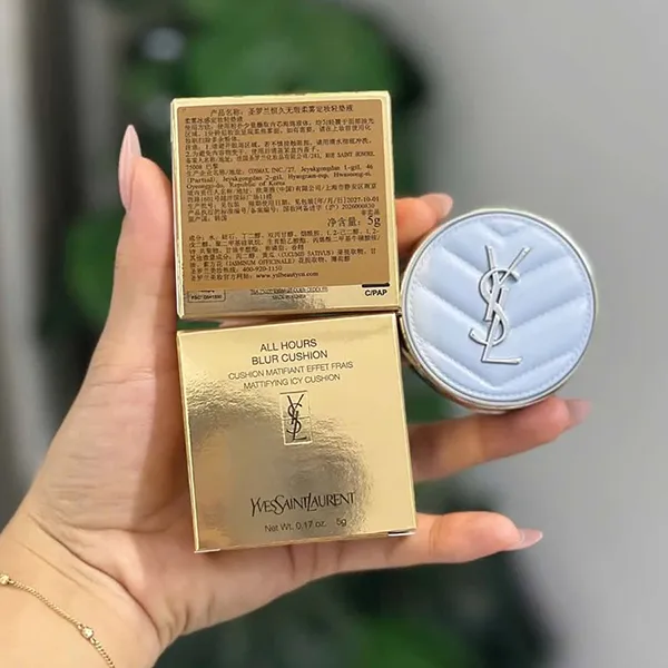 Phấn Nước Yves Saint Laurent YSL All Hours Blur Cushion Powder Spring 2026 Mini 5g