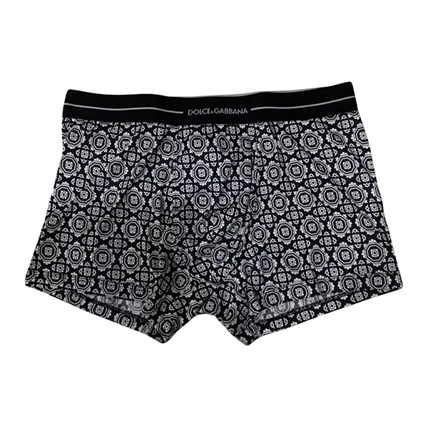 Quần Lót Nam Dolce & Gabbana D&G Panties With Pattern M15796 ONF97 Màu Đen Size 3