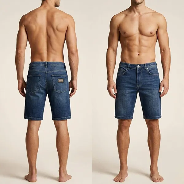 Quần Short Nam Dolce & Gabbana D&G Mirror Tag GWNXAD G8PO9 Màu Xanh Size 44