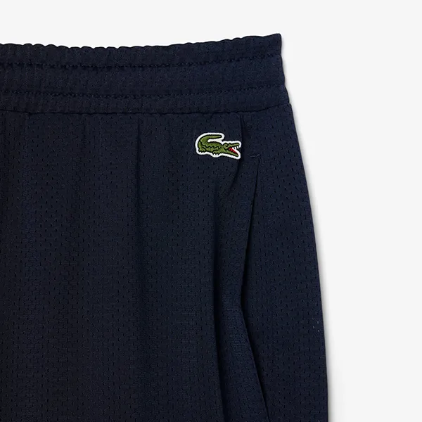 Quần Short Nam Lacoste Relaxed Fit Graphic Mesh GH9742 166 Màu Xanh Navy Size 3