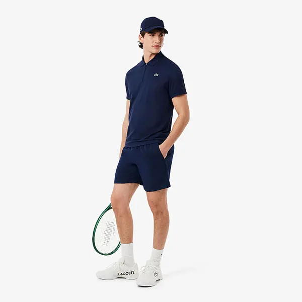 Quần Short Nam Lacoste Sport Ultra Dry Stretch Tennis GH9961 - 166 Màu Xanh Navy Size 3