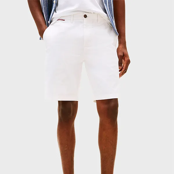 Quần Short Nam Tommy Hilfiger Men's 7-Inch Regular Fit Comfort Shorts 04544 YCF Màu Trắng Size 32
