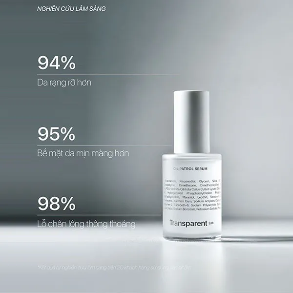 Serum Kiềm Dầu Transparent Lab Oil Patrol Serum 30ml