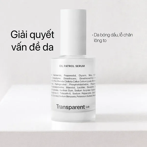 Serum Kiềm Dầu Transparent Lab Oil Patrol Serum 30ml