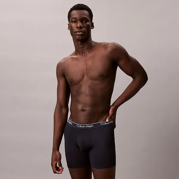 Set 3 Quần Lót Nam Calvin Klein CK Boxer Briefs 3-Pack NB4410 - 310 Phối Màu Size S