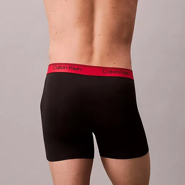 Set 3 Quần Lót Nam Calvin Klein CK Micro Stretch Low-Rise Boxer Briefs 3-Pack NB4410 - 002 Màu Đen Size S