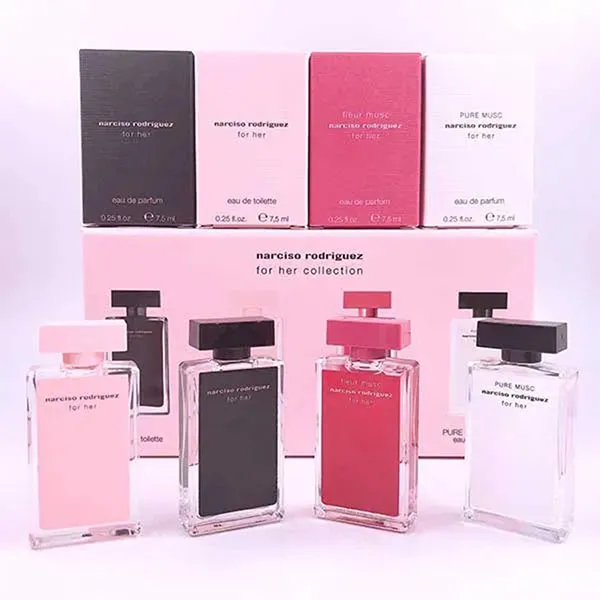 Set 4 Chai Nước Hoa Nữ Narciso Rodriguez For Her Collection (7,5ml x 4)