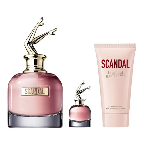 Set Nước Hoa Nữ Jean Paul Gaultier Scandal EDP 3 Món (80ML + Mini 6ml + Lotion 75ml)