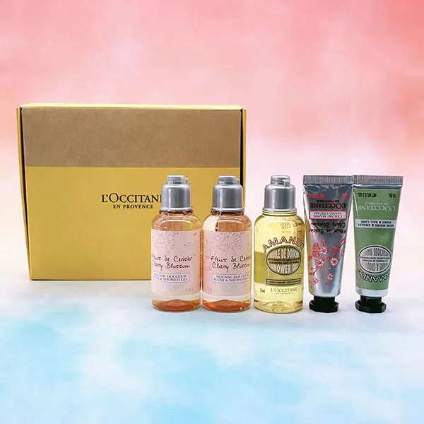 Set Sữa Tắm Và Kem Dưỡng Da Tay Mềm Mại L'Occitane En Provence Mini 5 Món