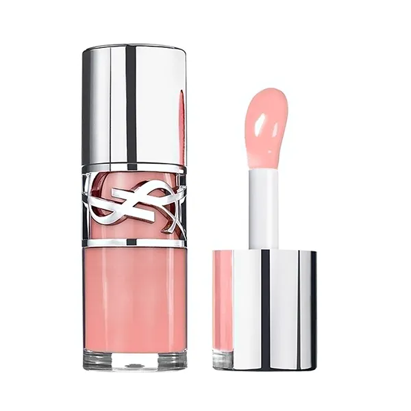 Set Trang Điểm Yves Saint Laurent YSL (Phấn Nước Mini Tone 20 + Son Dưỡng 02 Lucky Moonstone Hồng Ánh Ngọc Trai + Túi Pouch)