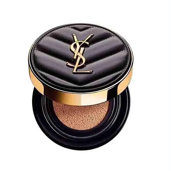 Set Trang Điểm Yves Saint Laurent YSL (Phấn Nước Mini Tone 20 + Son Dưỡng 02 Lucky Moonstone Hồng Ánh Ngọc Trai + Túi Pouch)