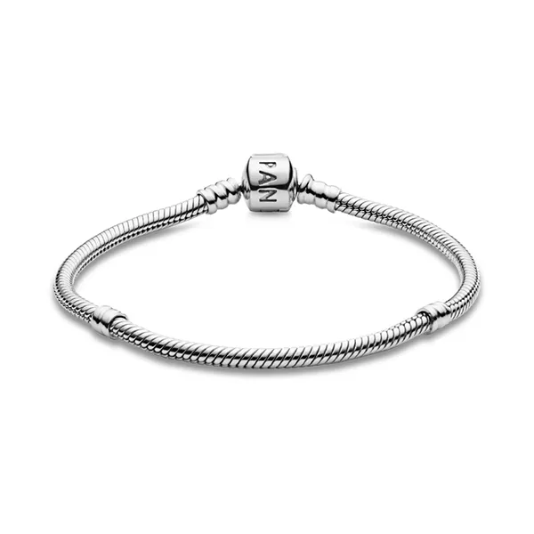 Set Vòng Đeo Tay + Hạt Vòng Charm Pandora Vạn Sự Bình An Màu Bạc