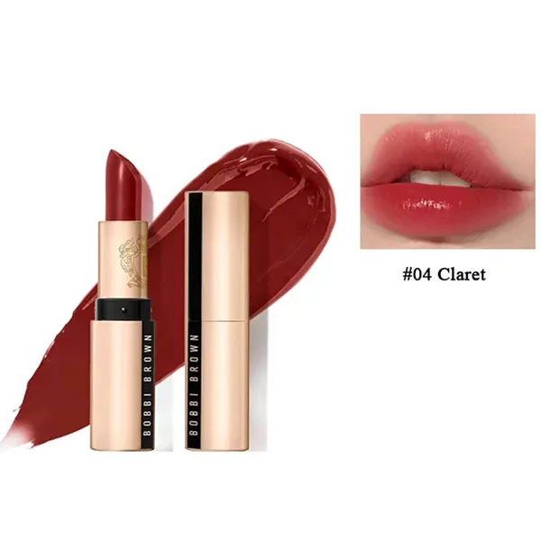 Son Bobbi Brown Luxe Lipstick 04 Claret Màu Đỏ Nâu