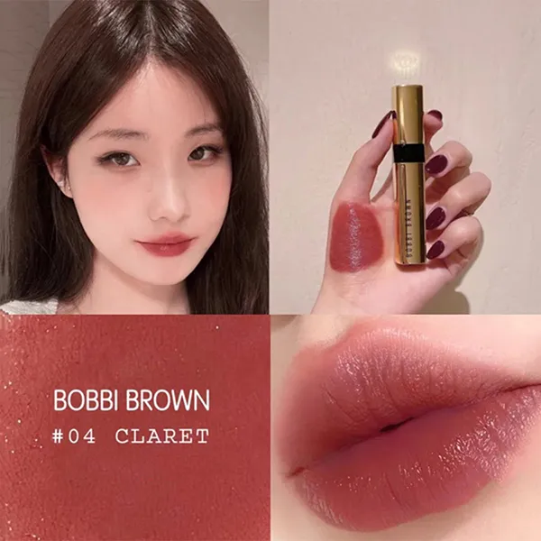 Son Bobbi Brown Luxe Lipstick Màu Claret Đỏ Đất