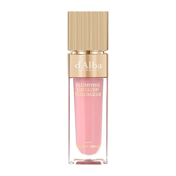 Son Bóng D'Alba Plumping Lip Glow Volumizer 01 Feeble Pink Màu Hồng Nhạt