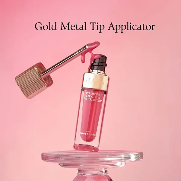 Son Bóng D'Alba Plumping Lip Glow Volumizer 03 Petal Rose Màu Hồng Đỏ