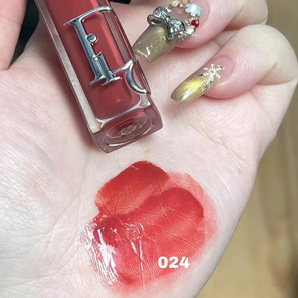 Son Dưỡng Dior Addict Lip Maximizer Màu 024 Intense Brick Đỏ Đất (Không Hộp)