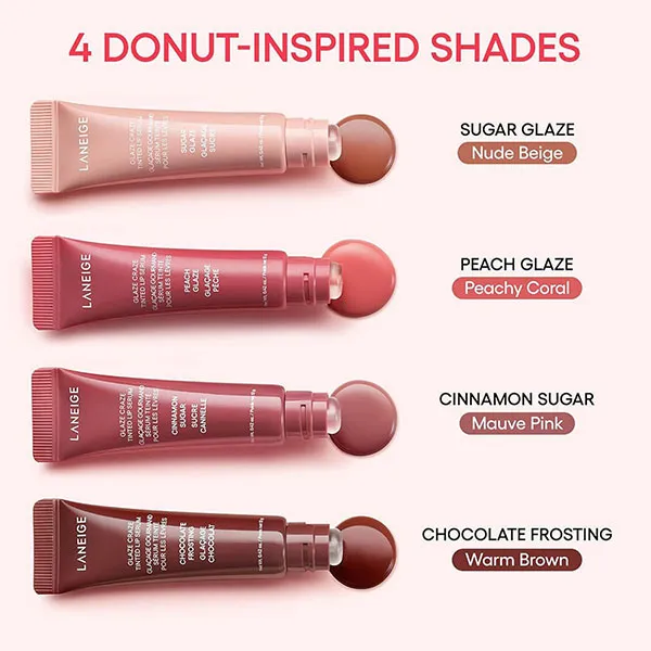 Son Dưỡng Laneige Glaze Craze Tinted Lip Serum Peach Glaze Màu Cam Đào 12g