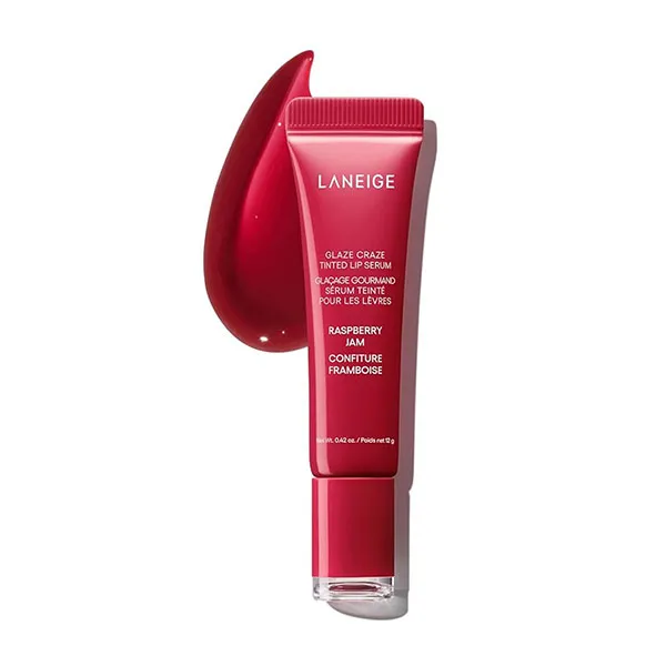 Son Dưỡng Laneige Glaze Craze Tinted Lip Serum Raspberry Jam Màu Đỏ Dâu 12g