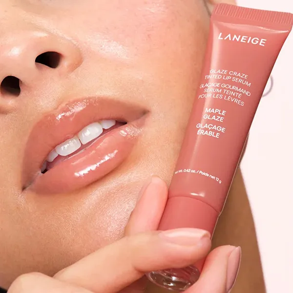 Son Dưỡng Laneige Glaze Craze Tinted Polypeptide Lip Serum Maple Glaze Màu Hồng Đất 12g