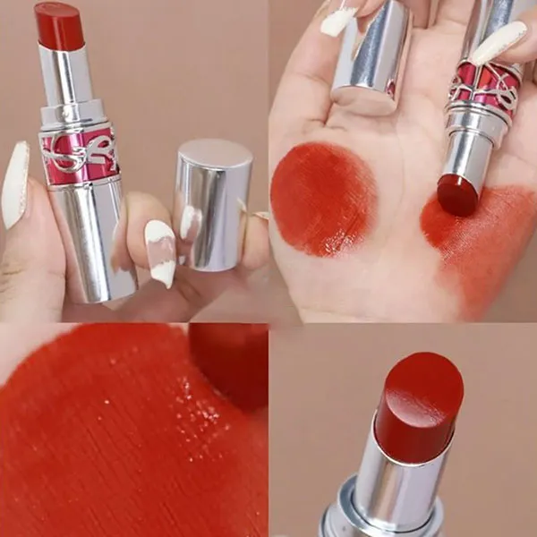Son Dưỡng YSL Loveshine Candy Glaze Chili Delight 08 Màu Đỏ Cam Cháy