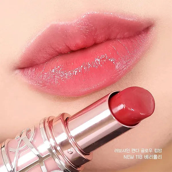 Son Dưỡng Yves Saint Laurent YSL Loveshine Candy Glow Lip 11B Berry Lolly Màu Hồng Dâu