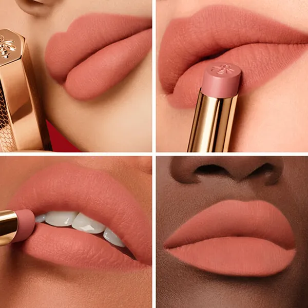 Son Lì Guerlain Kisskiss Honey Infused Intense Lipstick 196 Daisy Rose Màu Hồng Nude