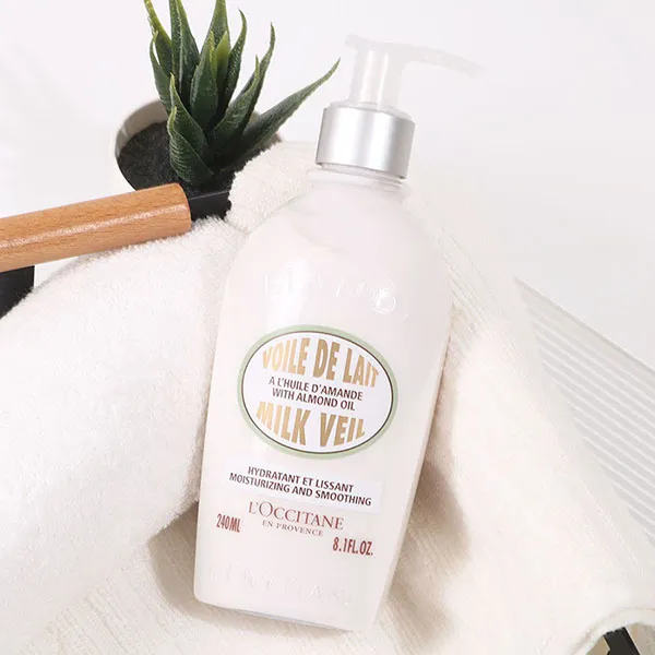 Sữa Dưỡng Thể Hạnh Nhân Dưỡng Ẩm L'Occitane Milk Veil Moisturizing And Smoothing 240ml