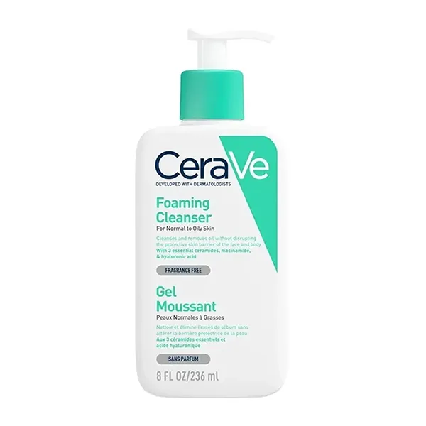 Sữa Rửa Mặt Dịu Nhẹ Cho Da Thường Và Da Dầu Cerave Foaming Cleanser For Normal To Oily Skin 236ml