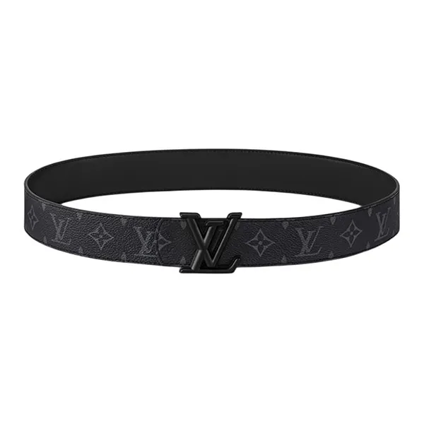Thắt Lưng Nam Louis Vuitton LV Men Monogram Leather Belt Black 4cm Wide M4482 Màu Đen Size 90