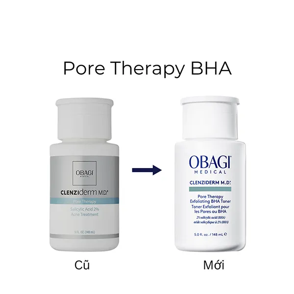 Toner Hỗ Trợ Giảm Nhờn Và Ngừa Mụn BHA Obagi Clenziderm MD Pore Therapy 2% 148ml