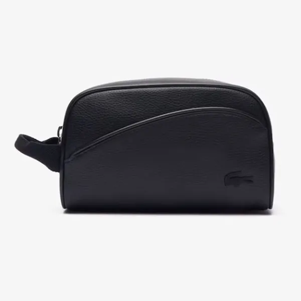 Túi Cầm Tay Nam Lacoste Angy Mesh Pocket Vanity Bag NH4560-000 Màu Đen
