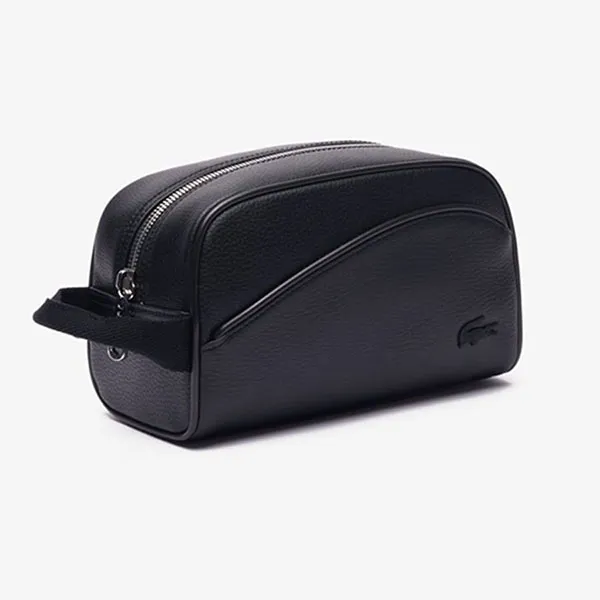 Túi Cầm Tay Nam Lacoste Angy Mesh Pocket Vanity Bag NH4560-000 Màu Đen
