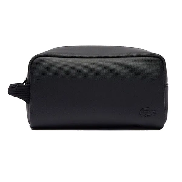 Túi Cầm Tay Nam Lacoste Men's Classic Canvas Toiletry Bag NH4426HC 000 Màu Đen