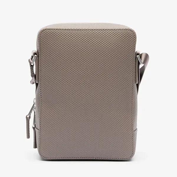 Túi Đeo Chéo Lacoste Chantaco Pique Leather Shoulder Bag NH3271CE Q80 Màu Nâu