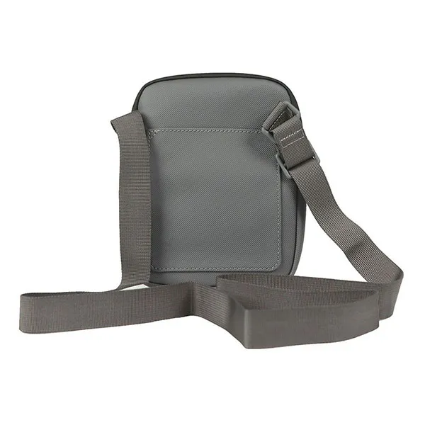 Túi Đeo Chéo Nam Lacoste Men's Flat Crossover Bag Màu Xám
