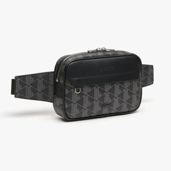 Túi Đeo Chéo Lacoste The Blend Monogram Body Bag Black NH4004L53G-H45 Màu Đen
