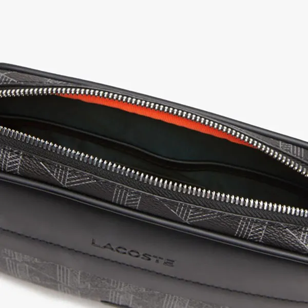 Túi Đeo Chéo Lacoste The Blend Monogram Body Bag Black NH4004L53G-H45 Màu Đen
